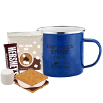 16 oz. Speckled Camping Mug Deluxe Cocoa & S'mores Gift Set
